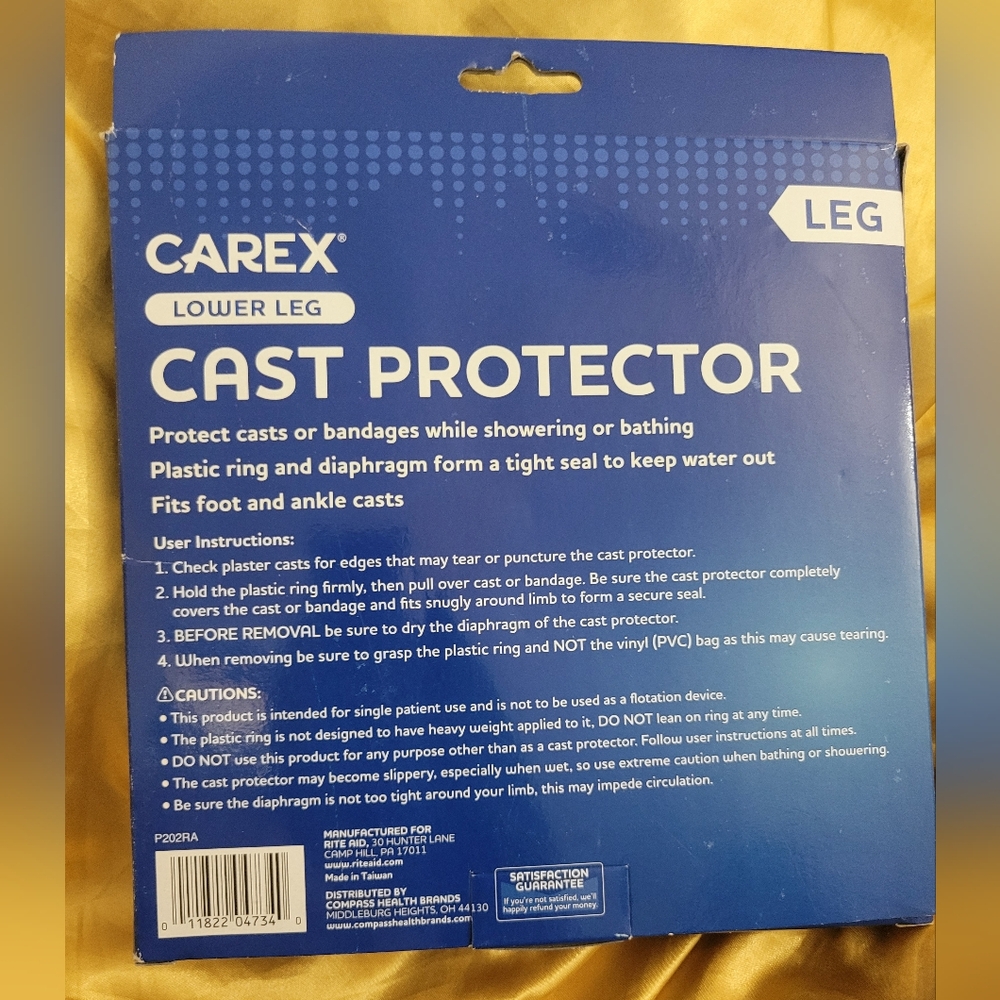 Carex Lower Leg Cast Protector - Picture 4 of 4